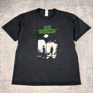 The Exorcist Shirt Mens XL Black Promo Vtg Y2k Glow In The Dark Graphic Horror